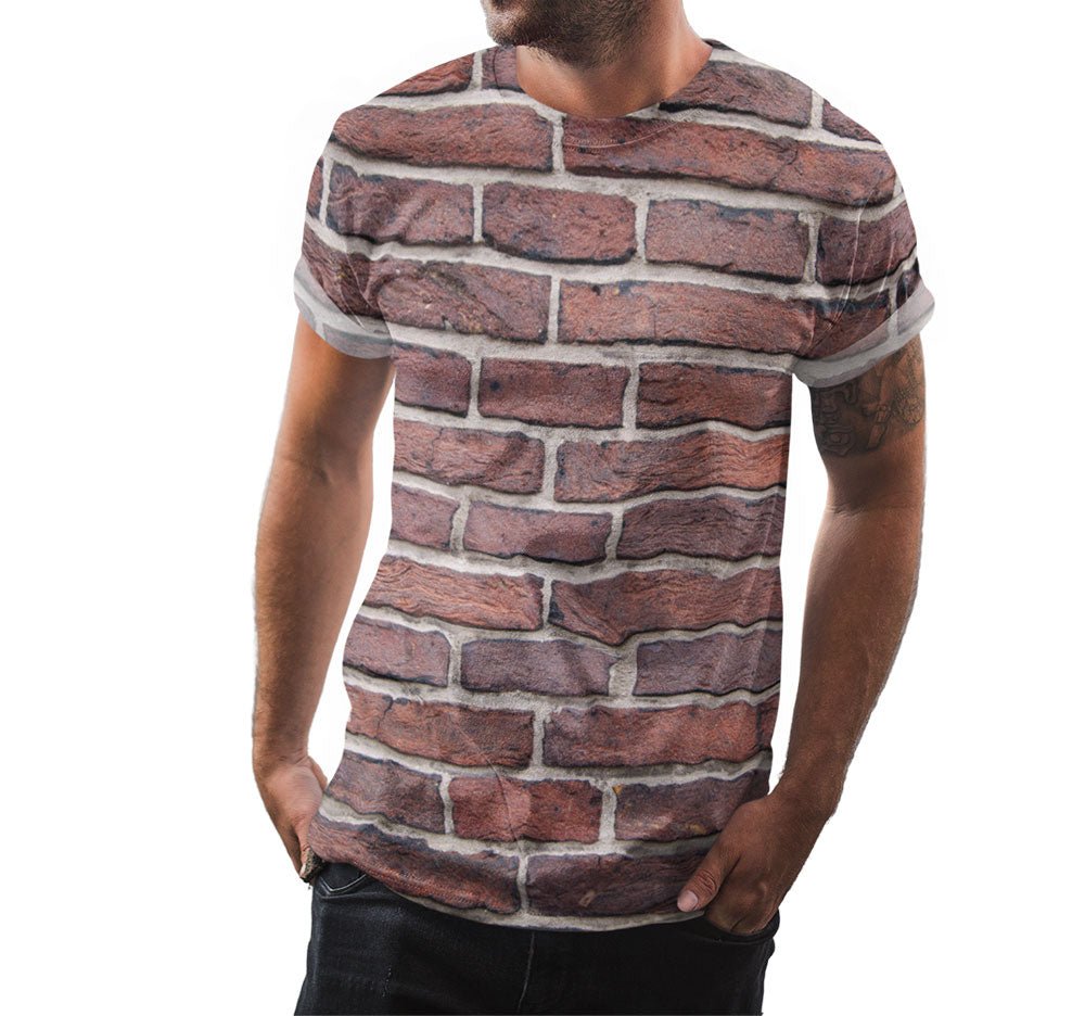 Brick Wall Shirt | AOP 3D Tee Shirts - Random Galaxy Official