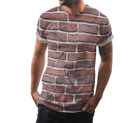 Brick Wall Shirt | AOP 3D Tee Shirts - Random Galaxy Official