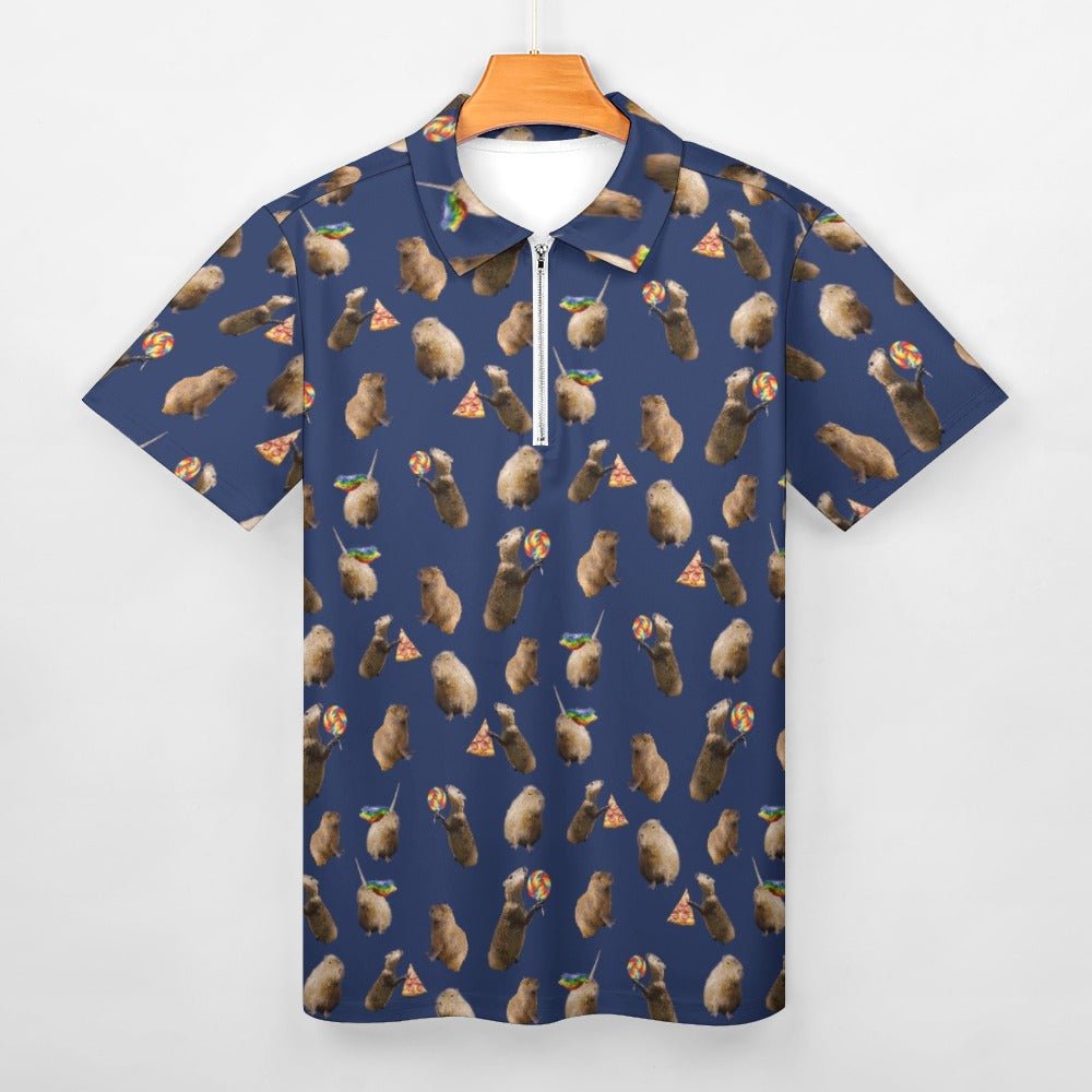 Capybara Polo Shirt - Random Galaxy