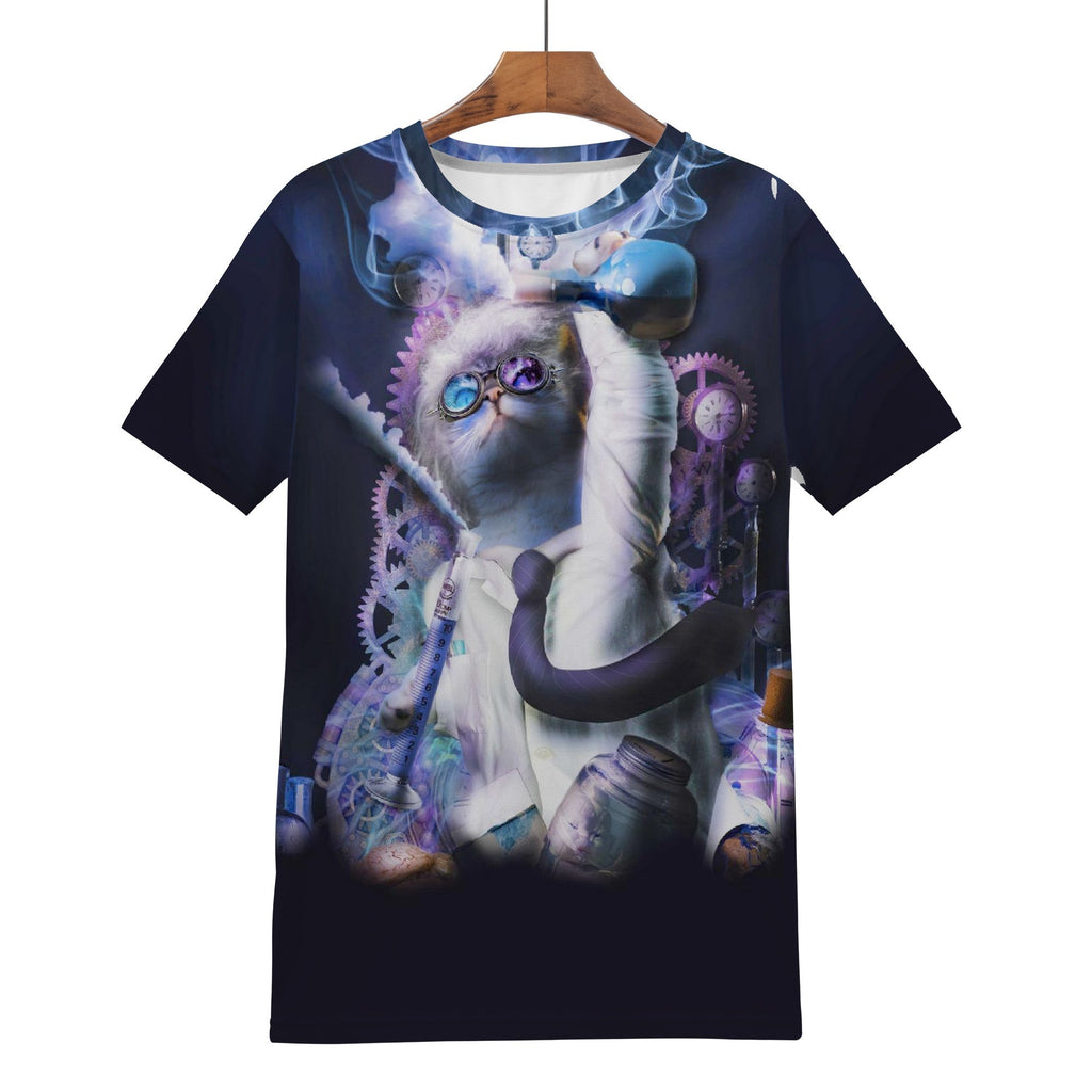 Cat Mad Scientist Shirt | AOP 3D Tee Shirts - Random Galaxy Official