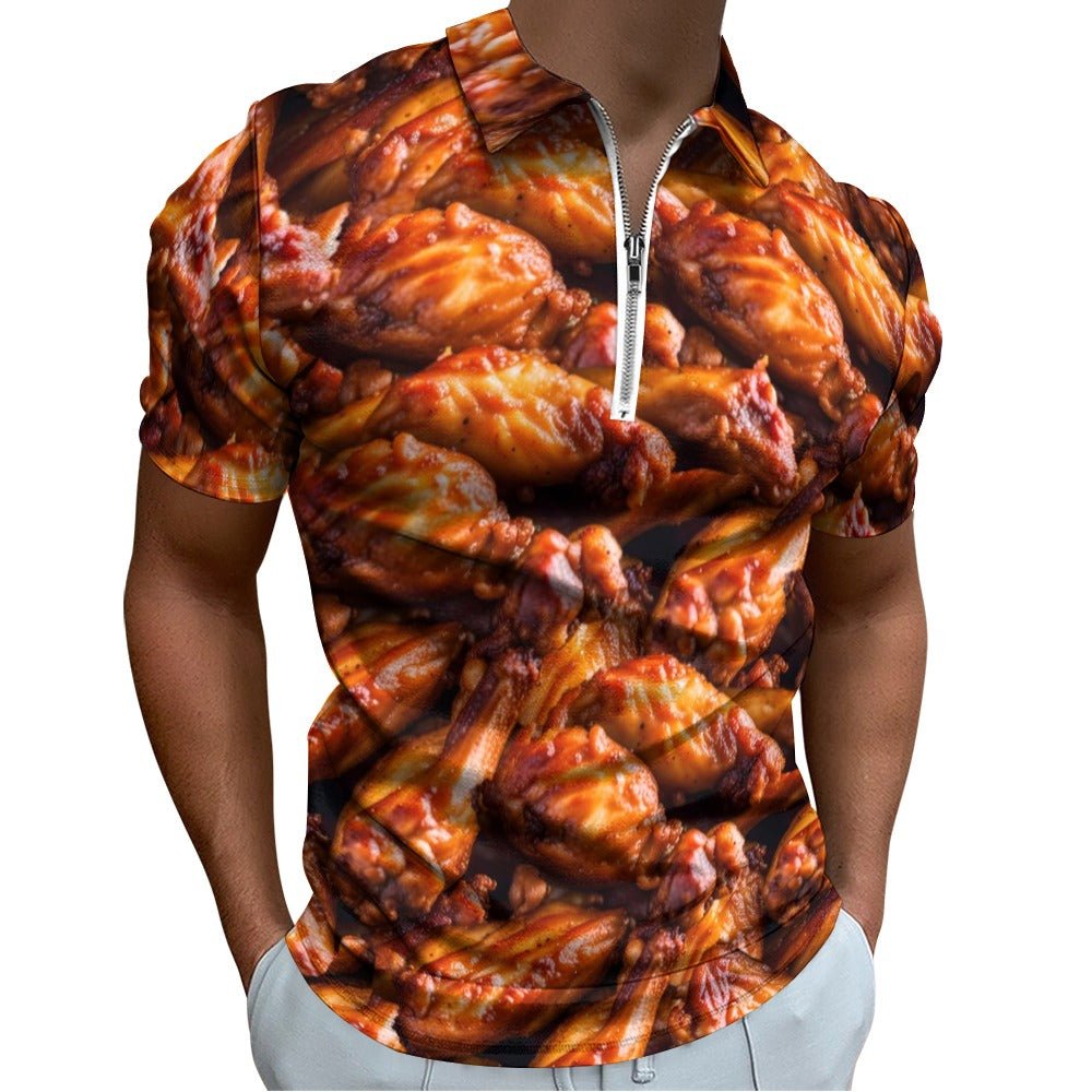 Chicken Wing Polo Shirt - Random Galaxy