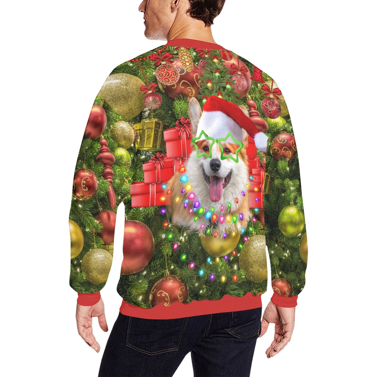 Corgi Ugly Christmas Sweater - Random Galaxy