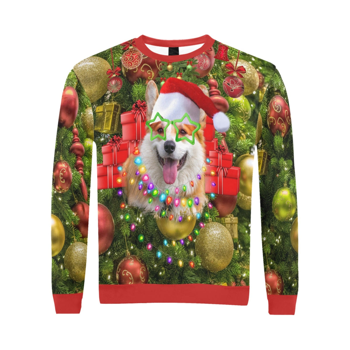 Corgi Ugly Christmas Sweater - Random Galaxy