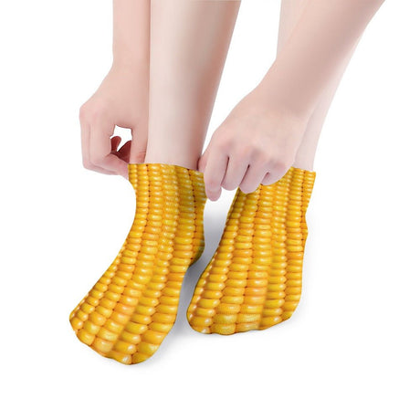 Corn Cob Socks For Men Women - Random Galaxy