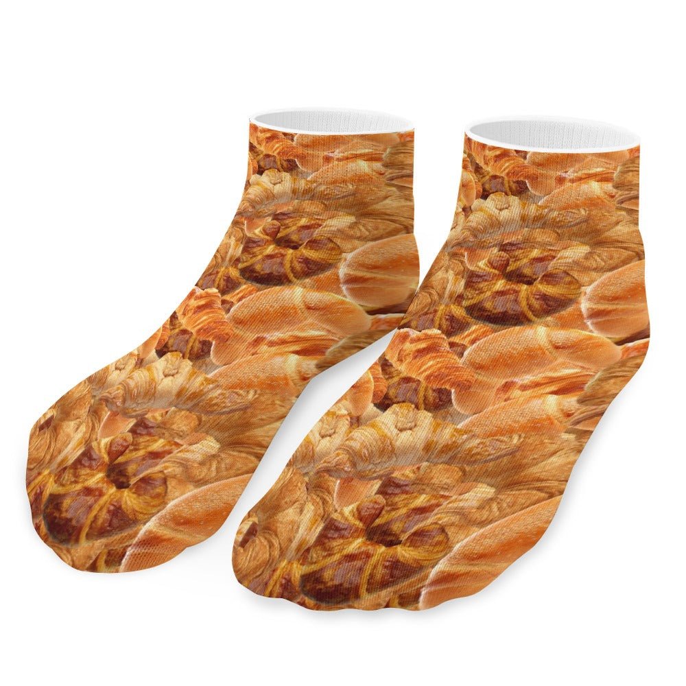 Croissant Socks For Men Women - Random Galaxy