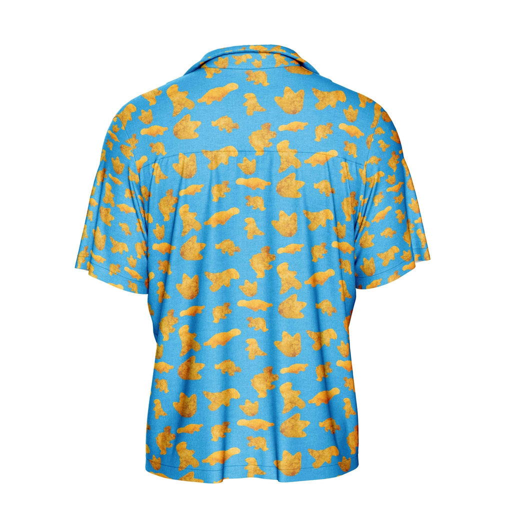 Dinosaur Chicken Nuggets Hawaiian Shirt | Button Up Down Shirt - Random Galaxy