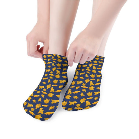 Dinosaur Chicken Nuggets Socks For Men Women - Random Galaxy