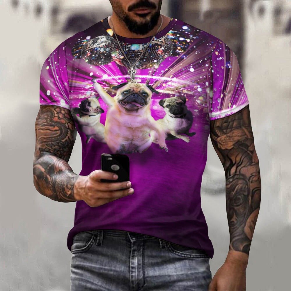 Disco Pug Shirt - Random Galaxy