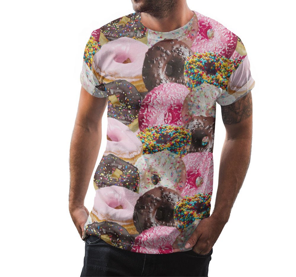 Donut Pattern Shirt | AOP 3D Tee Shirts - Random Galaxy Official