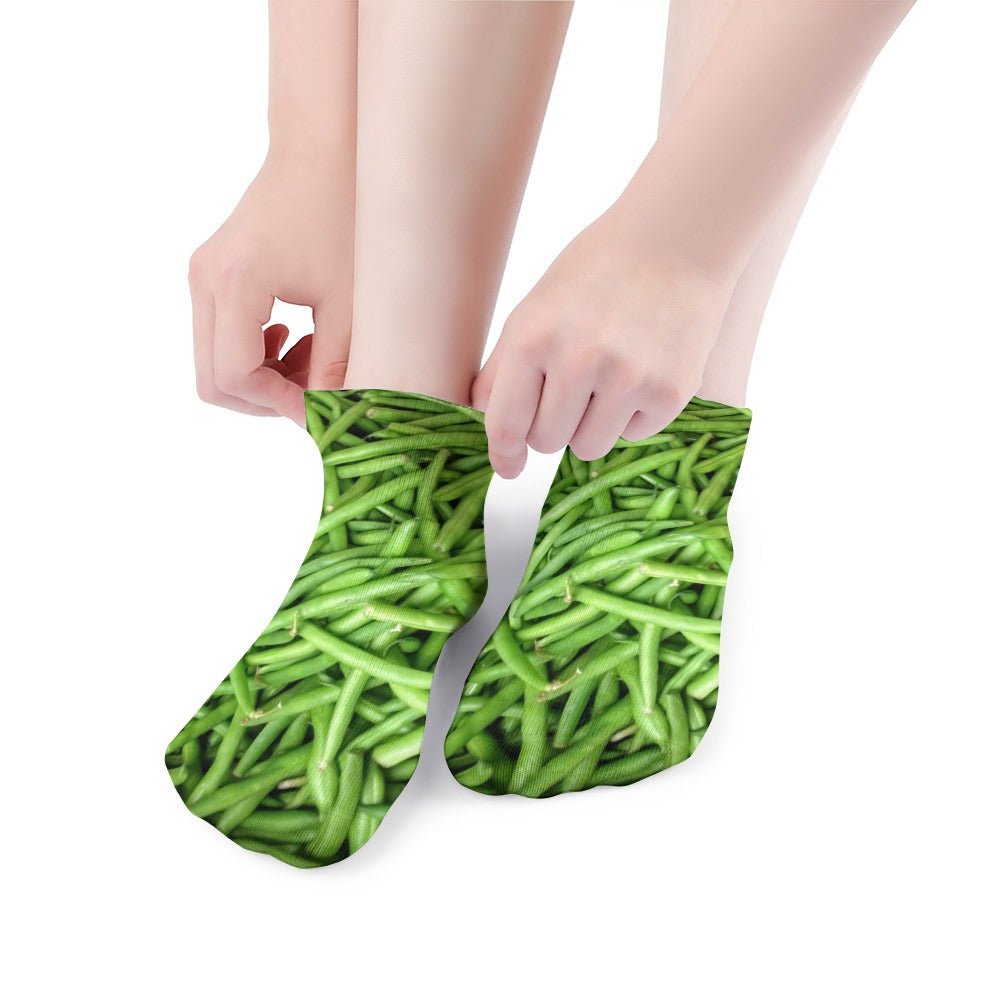 Green Bean Socks For Men Women - Random Galaxy