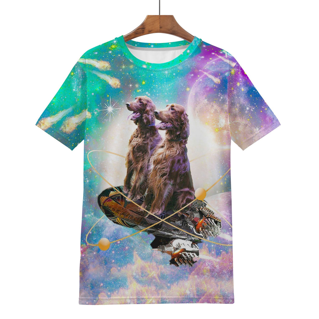 Irish Setter Dog Space Shirt - Random Galaxy