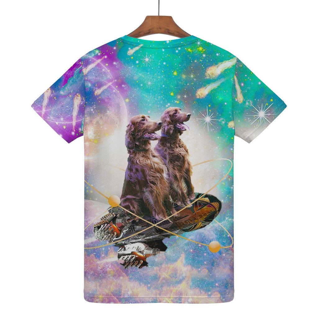 Irish Setter Dog Space Shirt - Random Galaxy