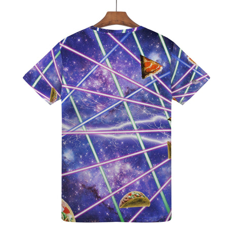 Laser Cat Riding Shark Shirt | AOP 3D Tee Shirts - Random Galaxy Official