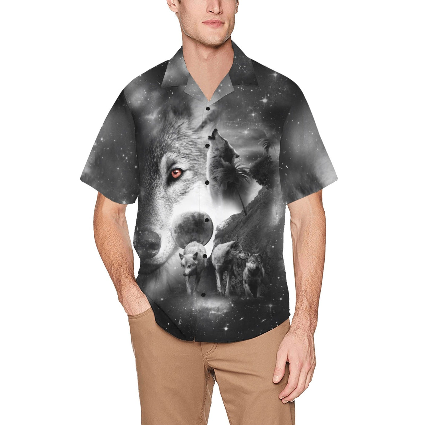 Men's All Over Print Hawaiian Shirt With Chest Pocket(ModelT58) - Inkedjoy