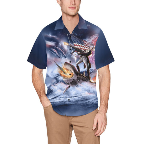 Men's All Over Print Hawaiian Shirt With Chest Pocket(ModelT58) - Inkedjoy