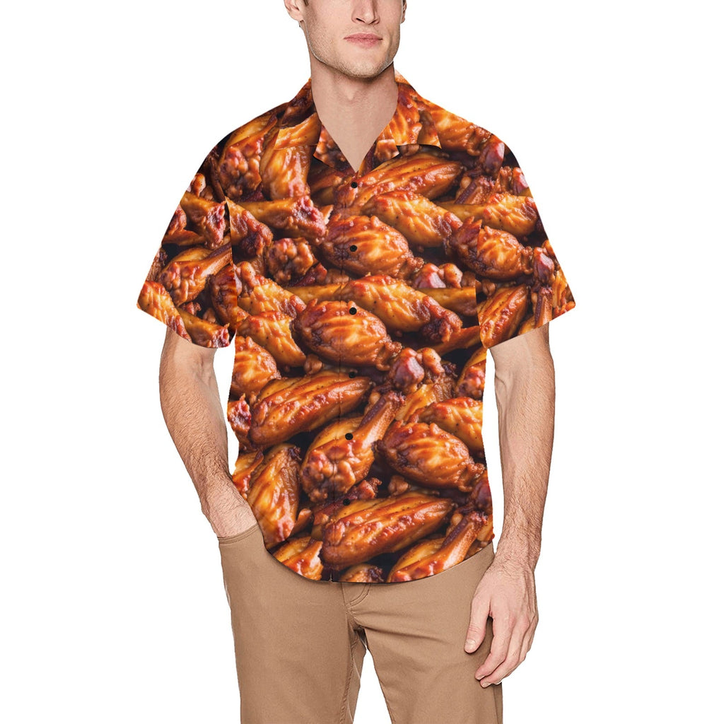 Men's All Over Print Hawaiian Shirt With Chest Pocket(ModelT58) - Inkedjoy