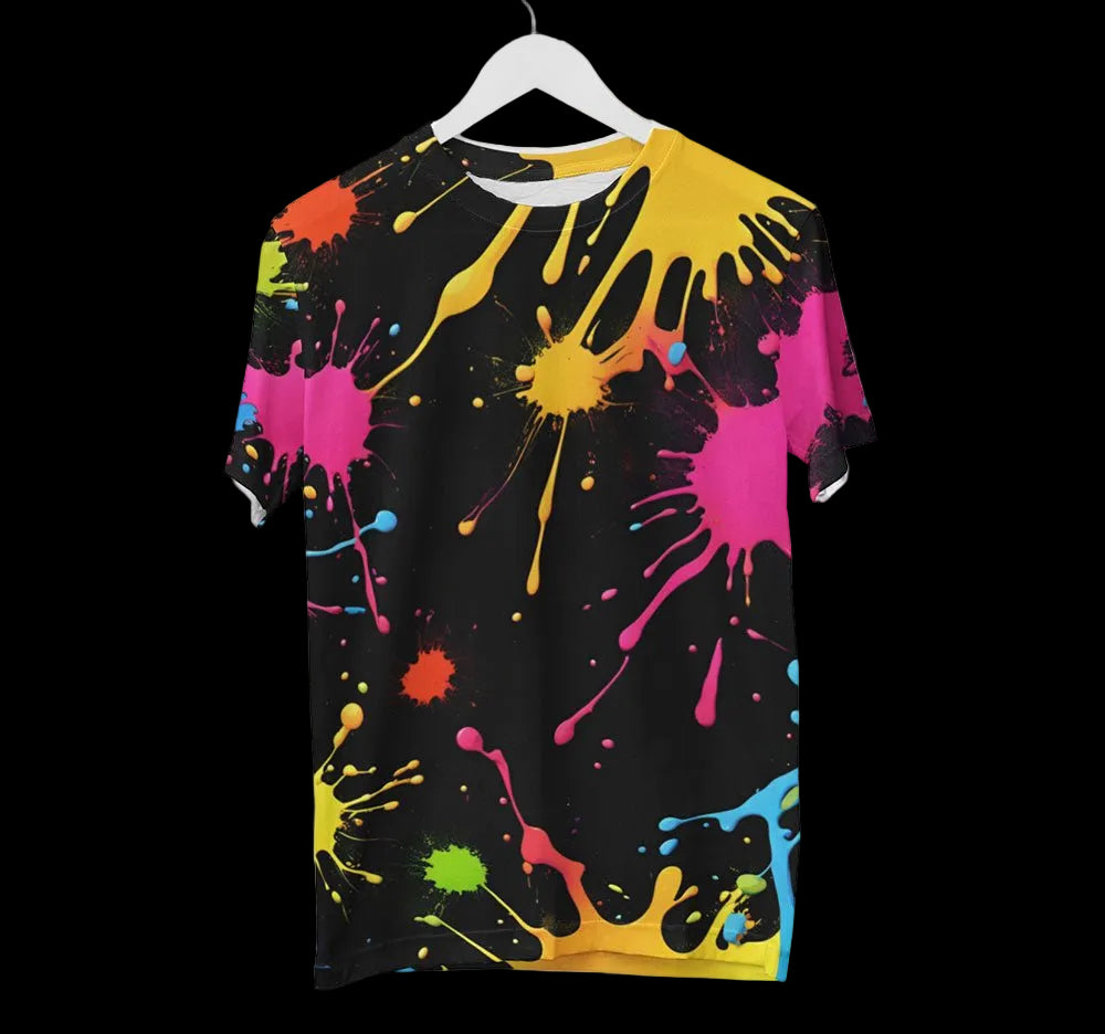 Paint Drip Splatter Shirt - Random Galaxy