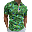 Peacock Feather Polo Shirt - Random Galaxy