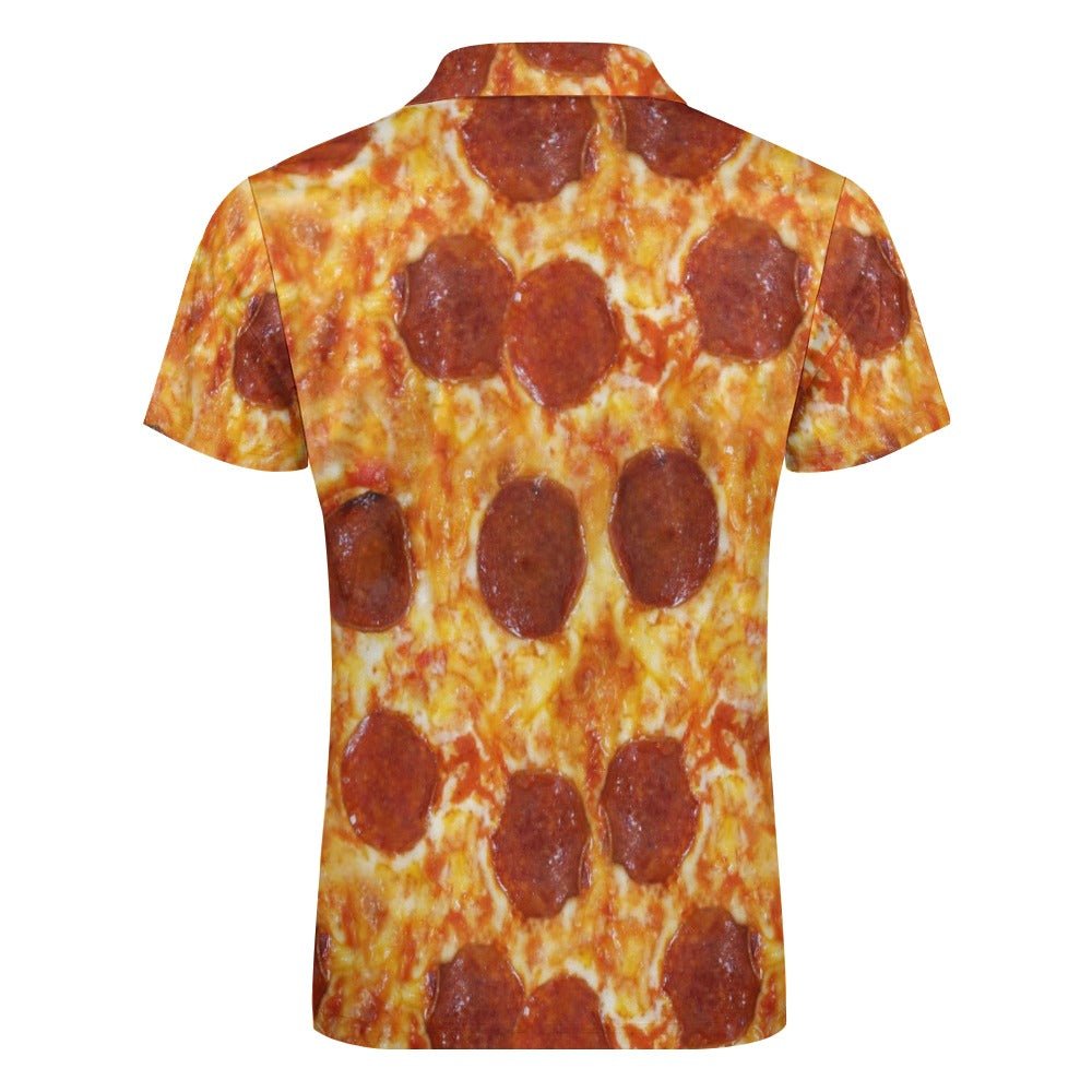 Pepperoni Pizza Polo Shirt - Random Galaxy