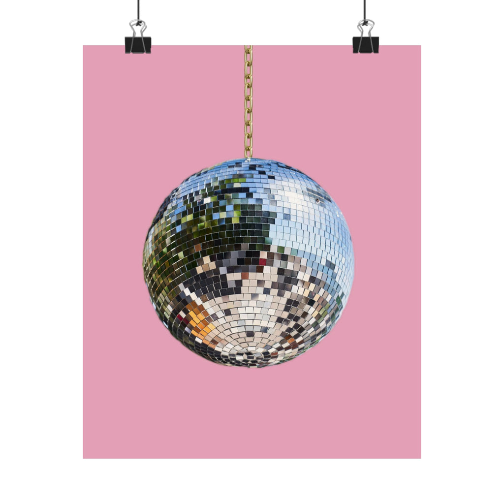 Pink Disco Ball Poster - Random Galaxy