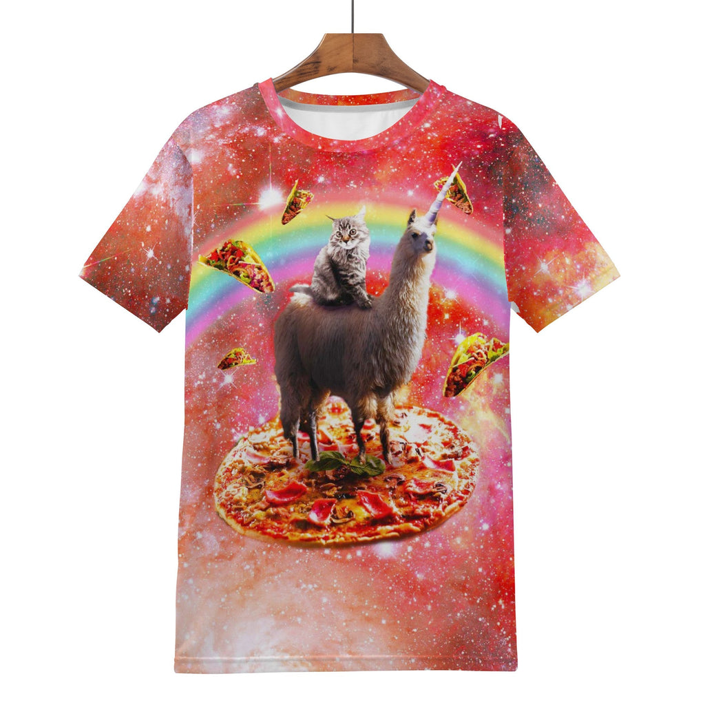 Pizza Cat Llama Shirt - Random Galaxy