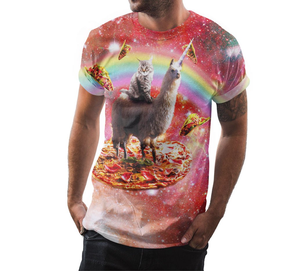 Pizza Cat Llama Shirt - Random Galaxy Official
