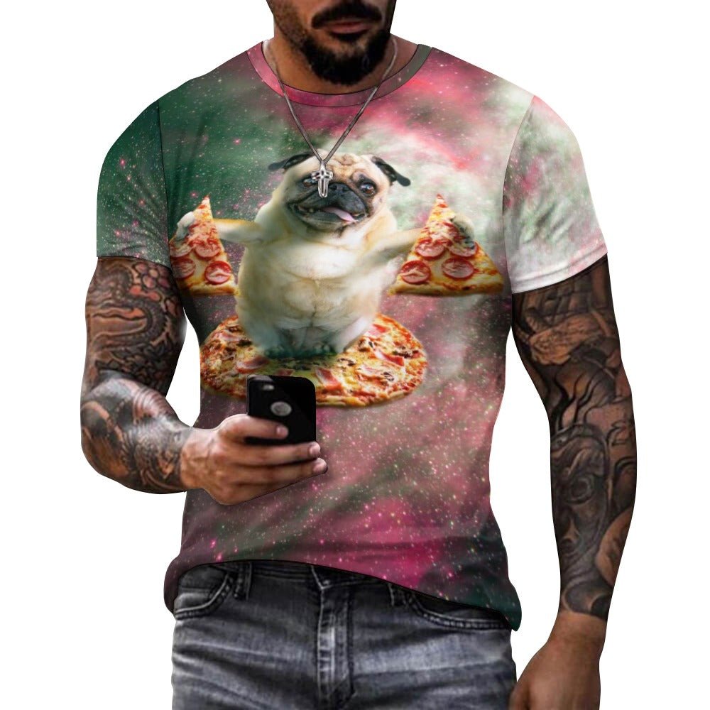 Pizza Pug in Space Shirt - Random Galaxy
