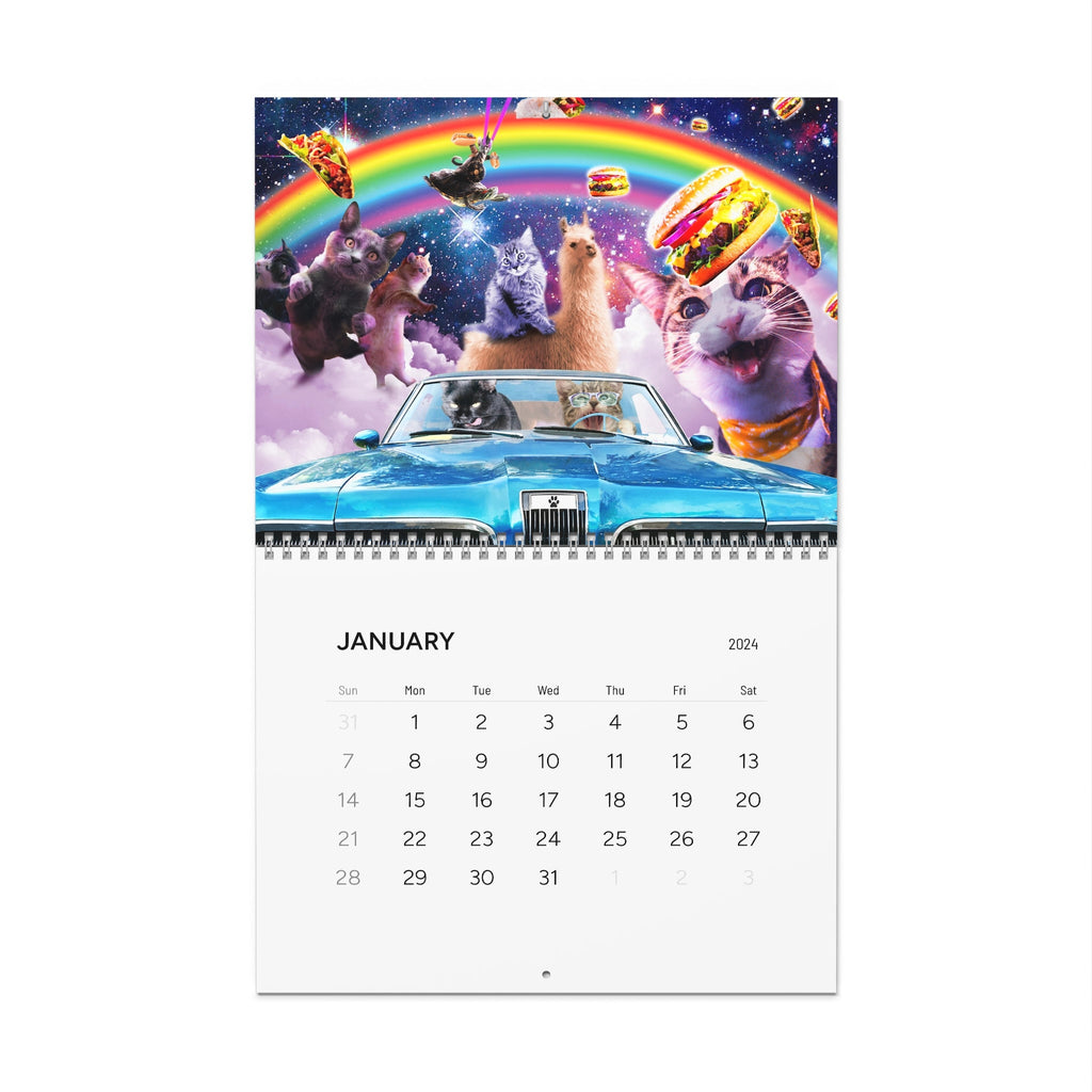 Random Galaxy Space Cat Calendar 2024 - Random Galaxy