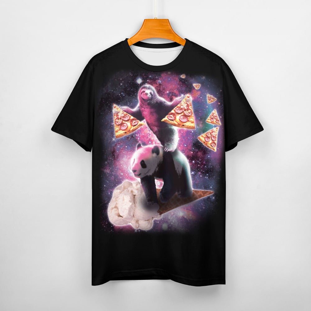 Sloth Riding Panda Shirt - Random Galaxy