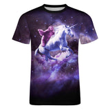 Sloth Riding Unicorn Shirt - Random Galaxy