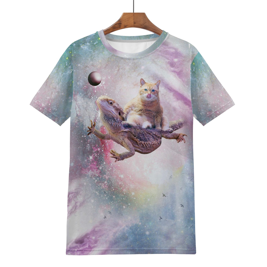 Space Cat Bearded Dragon Shirt - Random Galaxy