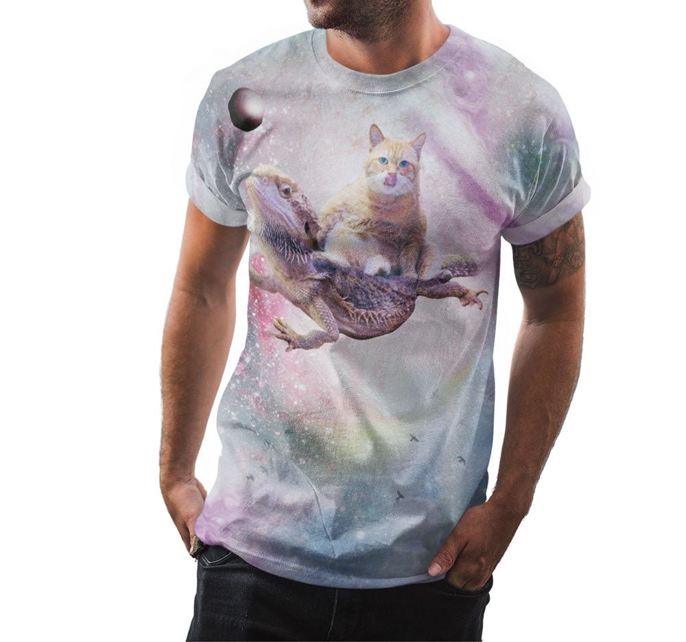 Space Cat Bearded Dragon Shirt - Random Galaxy Official