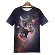 Space Cat Donut Shirt - Random Galaxy