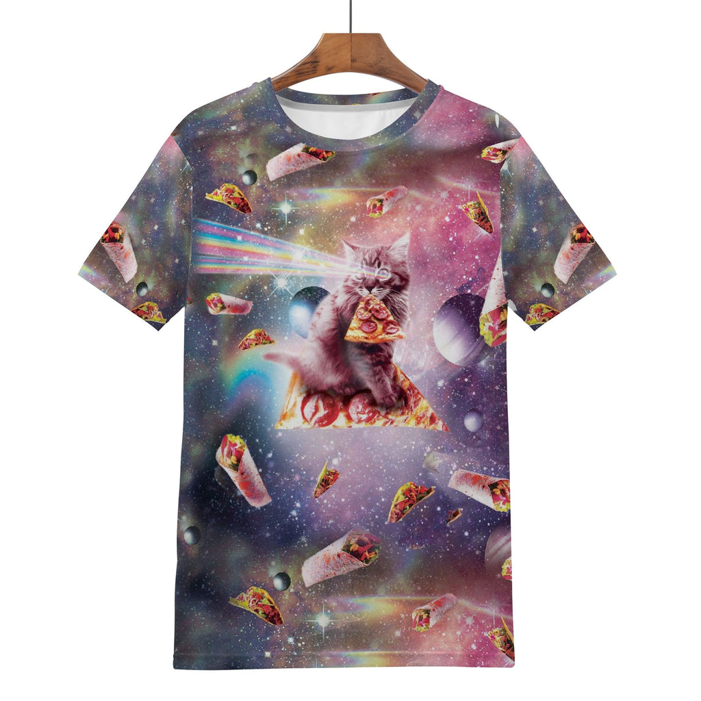 Space Cat Pizza Shirt - Random Galaxy Official