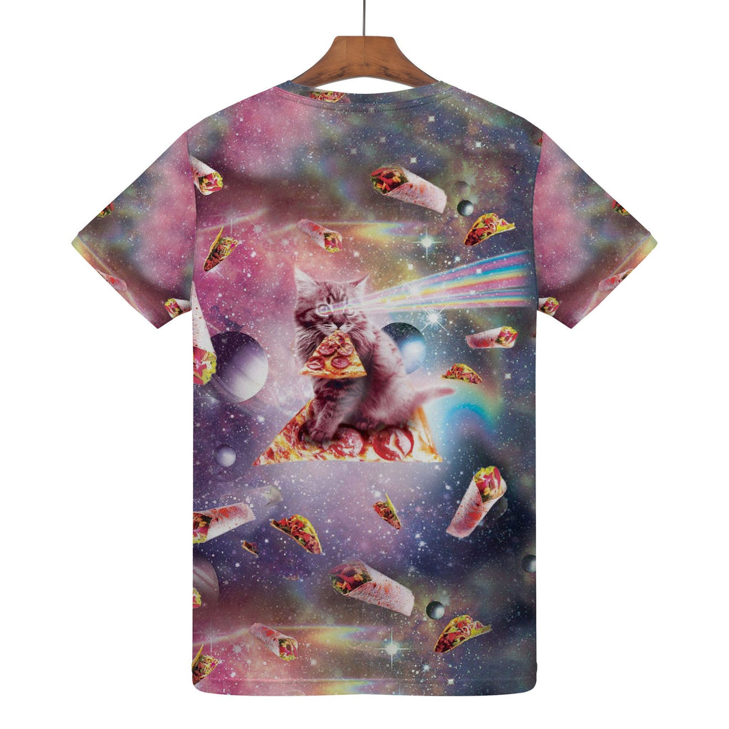 Space Cat Pizza Shirt - Random Galaxy Official