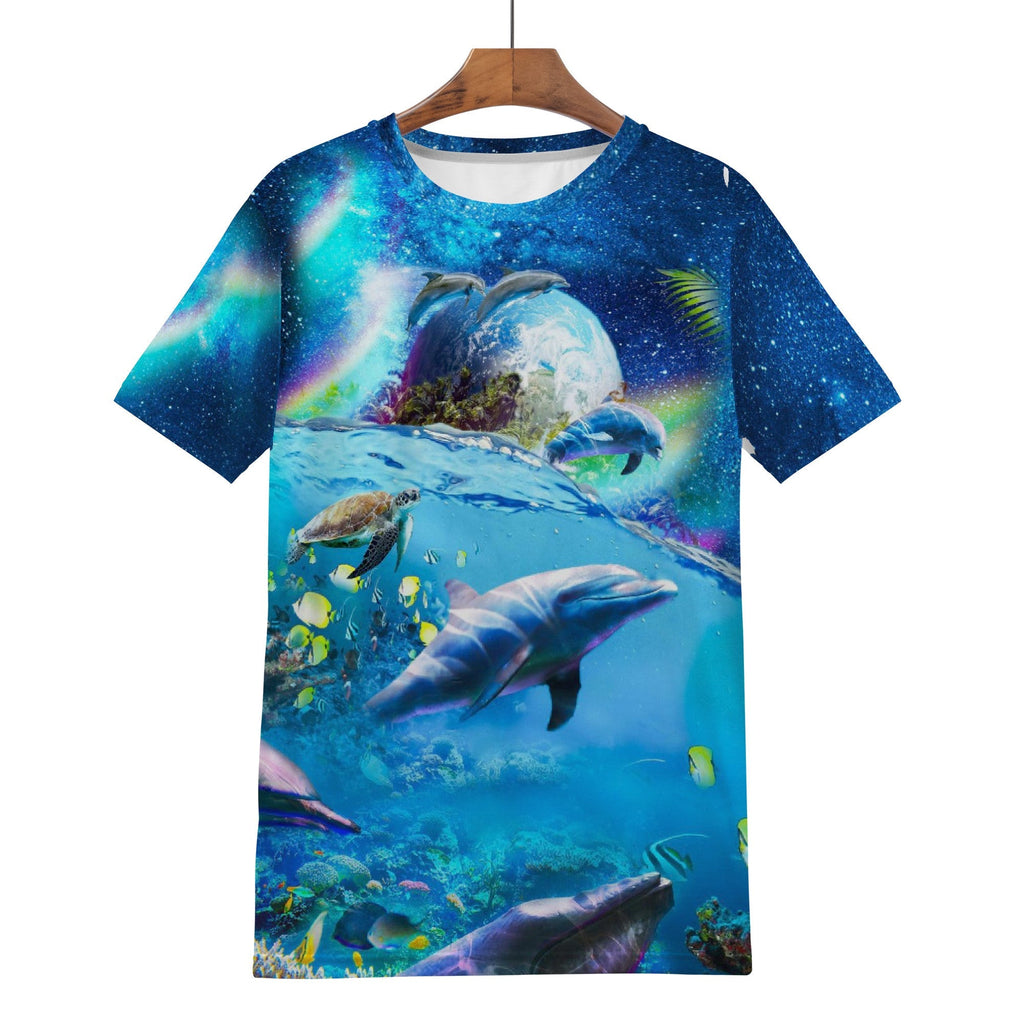 Space Dolphin Shirt - Random Galaxy