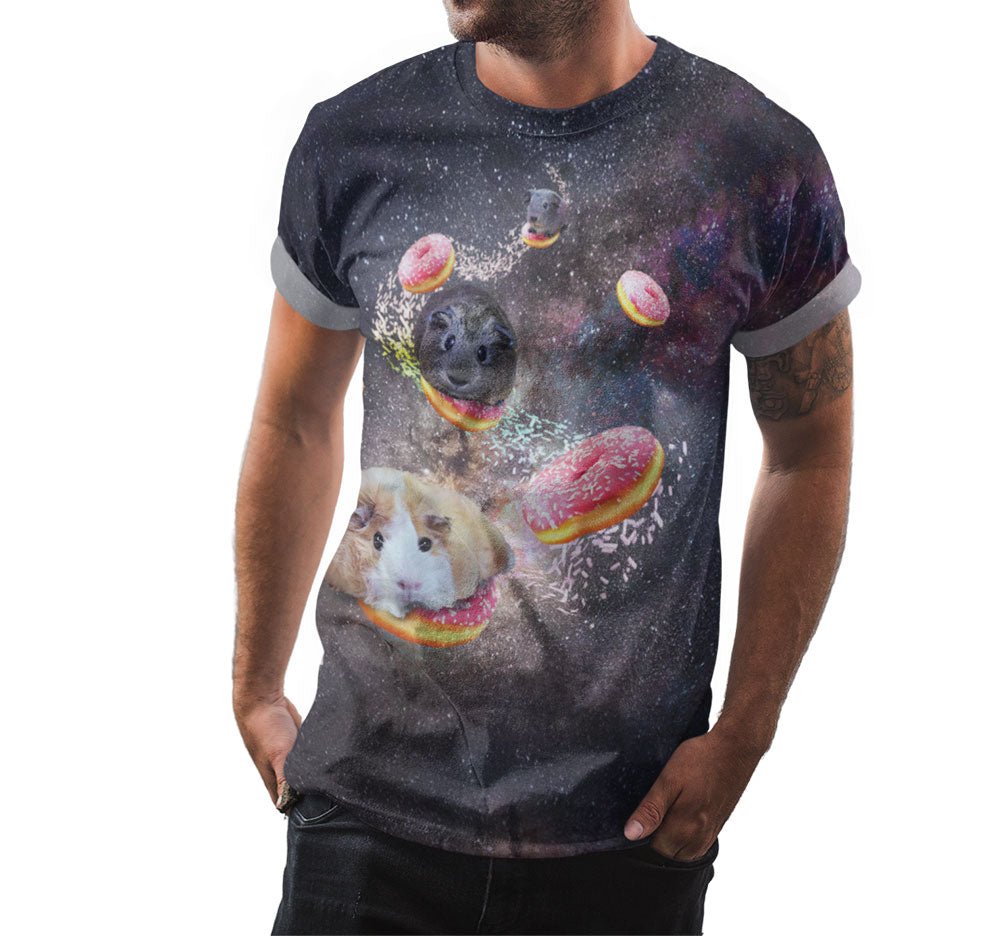 Space Guinea Pig Donut Shirt - Random Galaxy Official