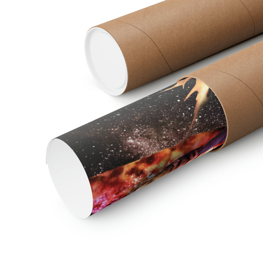 Space Pizza Cat Poster - Random Galaxy