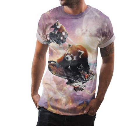 Space Red Panda Shirt - Random Galaxy Official