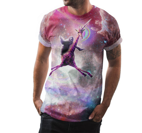 Space Sloth Giraffe Shirt - Random Galaxy Official