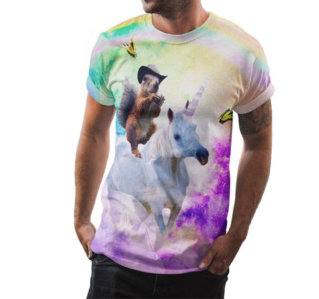 Squirrel Riding Unicorn Shirt - Random Galaxy Official