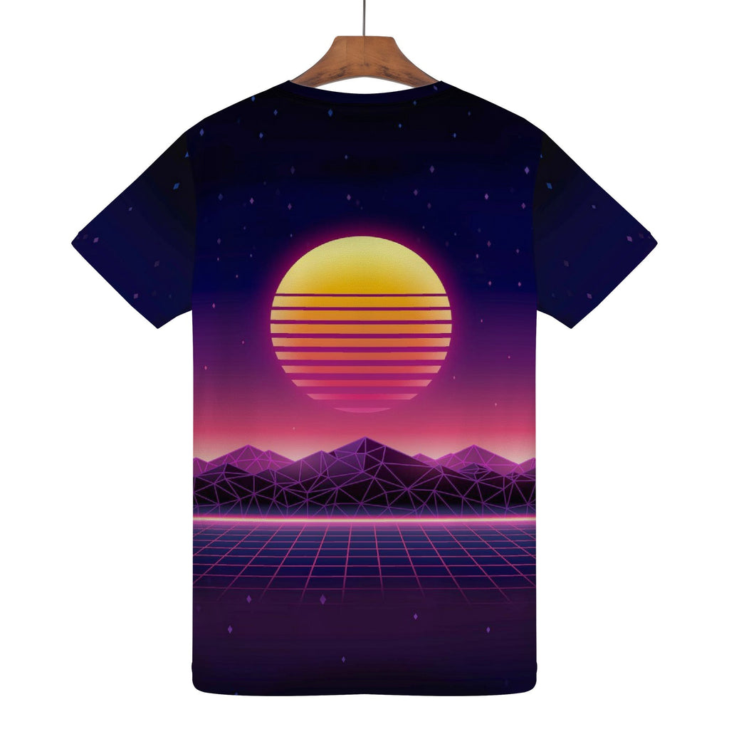 Synthwave Neon Sunset Shirt - Random Galaxy