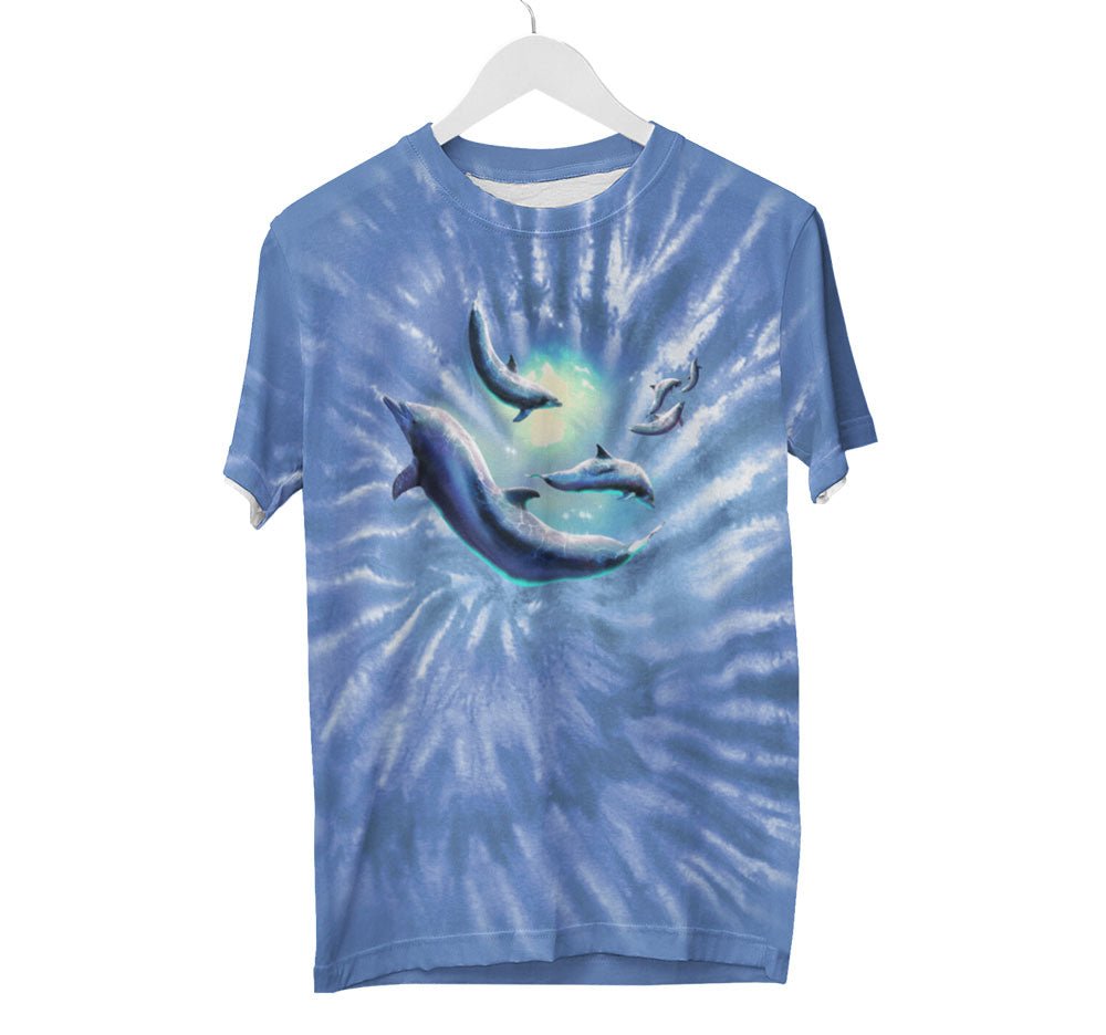 Tie Dye Dolphin Shirt - Random Galaxy