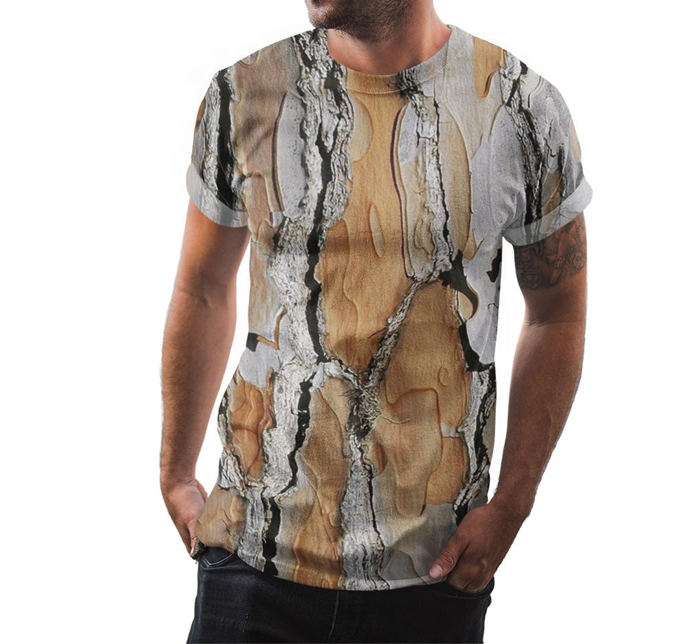 Tree Bark Shirt | AOP 3D Tee Shirts - Random Galaxy